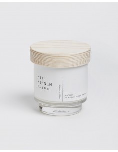 Vela natural y vegana con mecha de madera de álamo -...