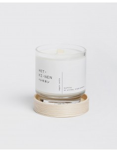 Vela natural y vegana con mecha de madera de álamo -... 2