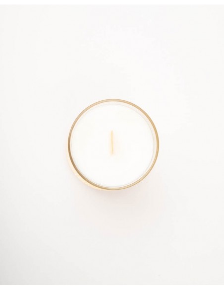 Vela natural y vegana con mecha de madera de álamo - Biofilia - 260ml