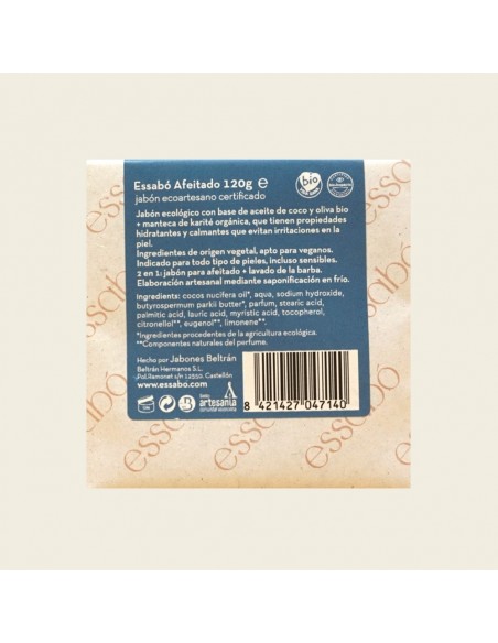 Jabón de Afeitado sólido Ecológico