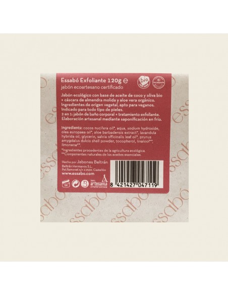 Jabón Exfoliante Ecológico- Cáscara de Almendra