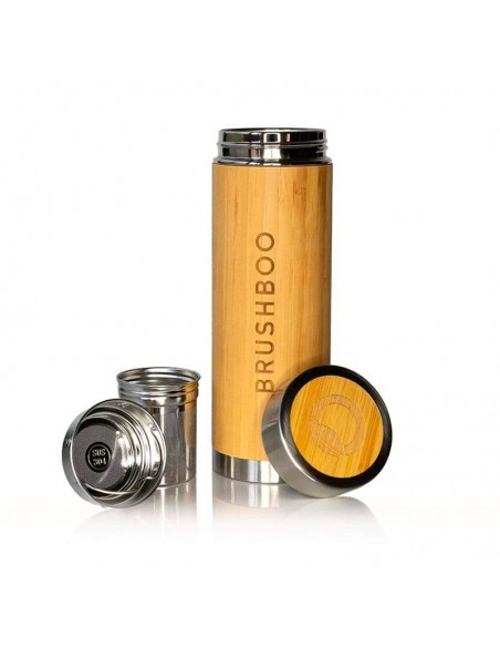 Termo de bambú y acero inoxidable - 400 ML.