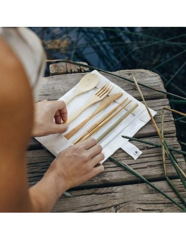 Set de cubiertos de Bambú Mosso