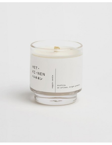 Vela natural y vegana con mecha de madera de álamo - Biofilia - 260ml