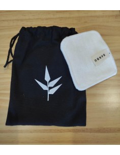 Discos desmaquillantes blanco (4 uds.+funda)