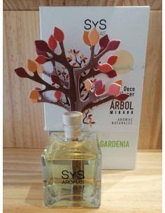 Ambientador Difusor Arbol SyS 90 ml. Gardenia 2