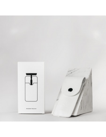 Funda para Maquinilla de Piel Vegana - Blanca