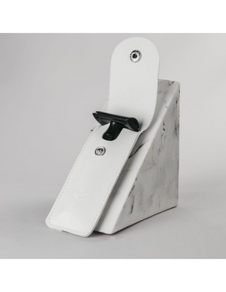 Funda para Maquinilla de Piel Vegana - Blanca