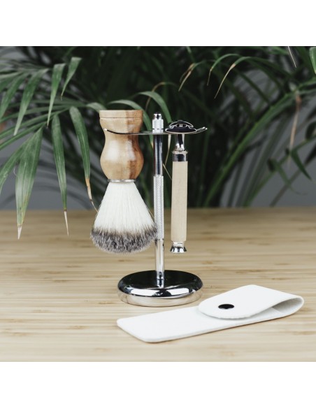 Funda para Maquinilla de Piel Vegana - Blanca