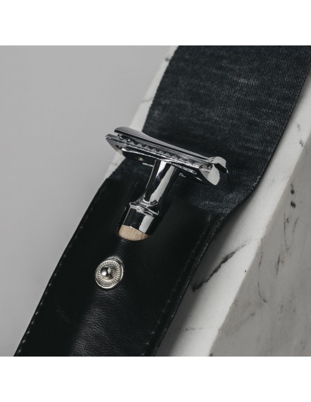 Funda para Maquinilla de Piel Vegana - Negra